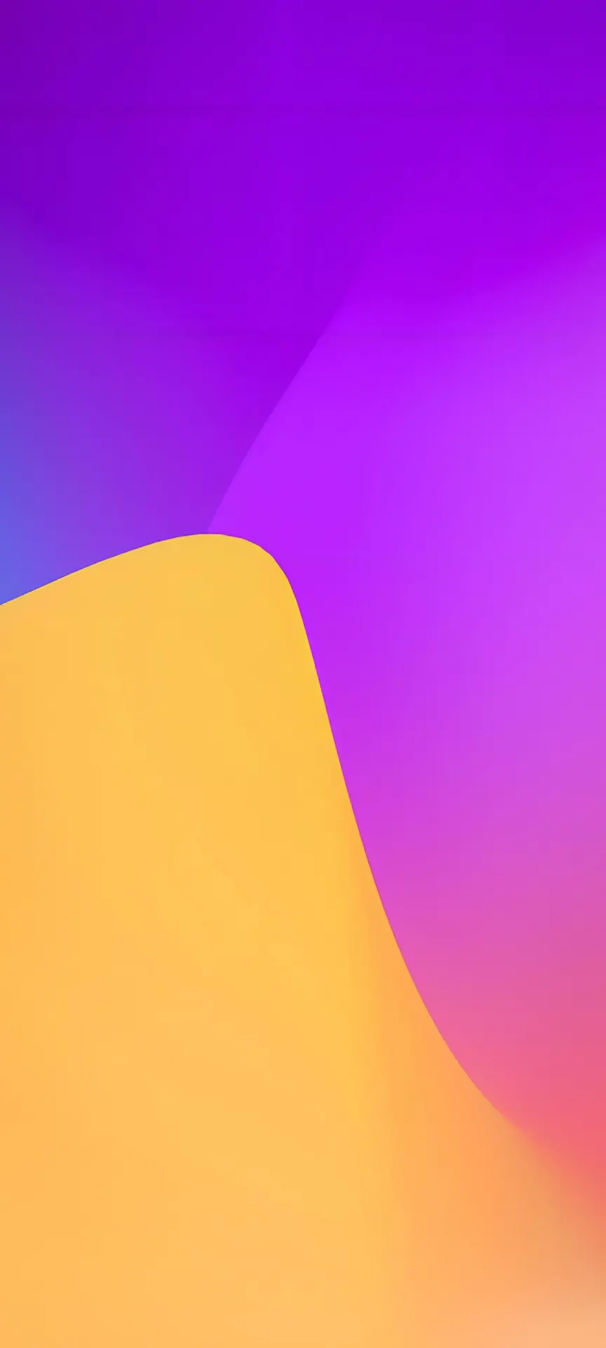 Purple Pink and Golden Gradient Waves Wallpaper