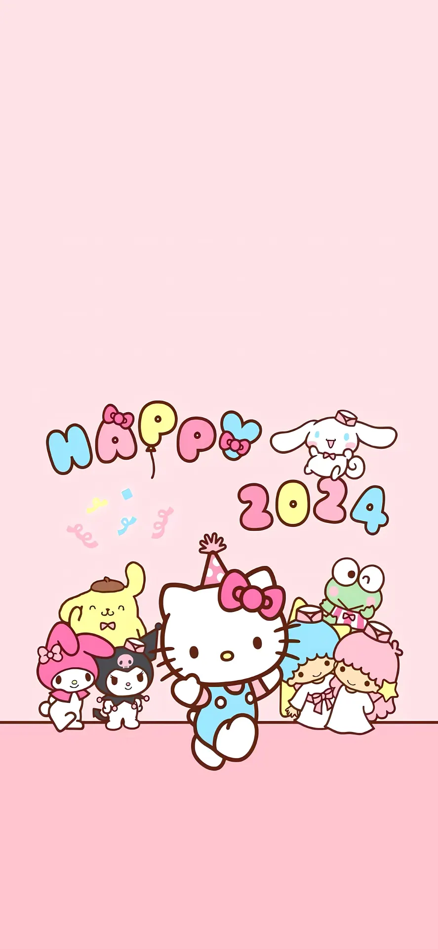 Hello Kitty Happy New Year 2024 Sanrio Wallpaper