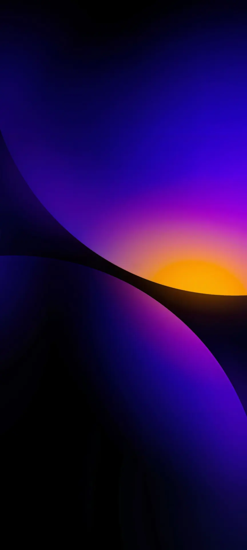 Purple Horizon Sunset Abstract Wallpaper