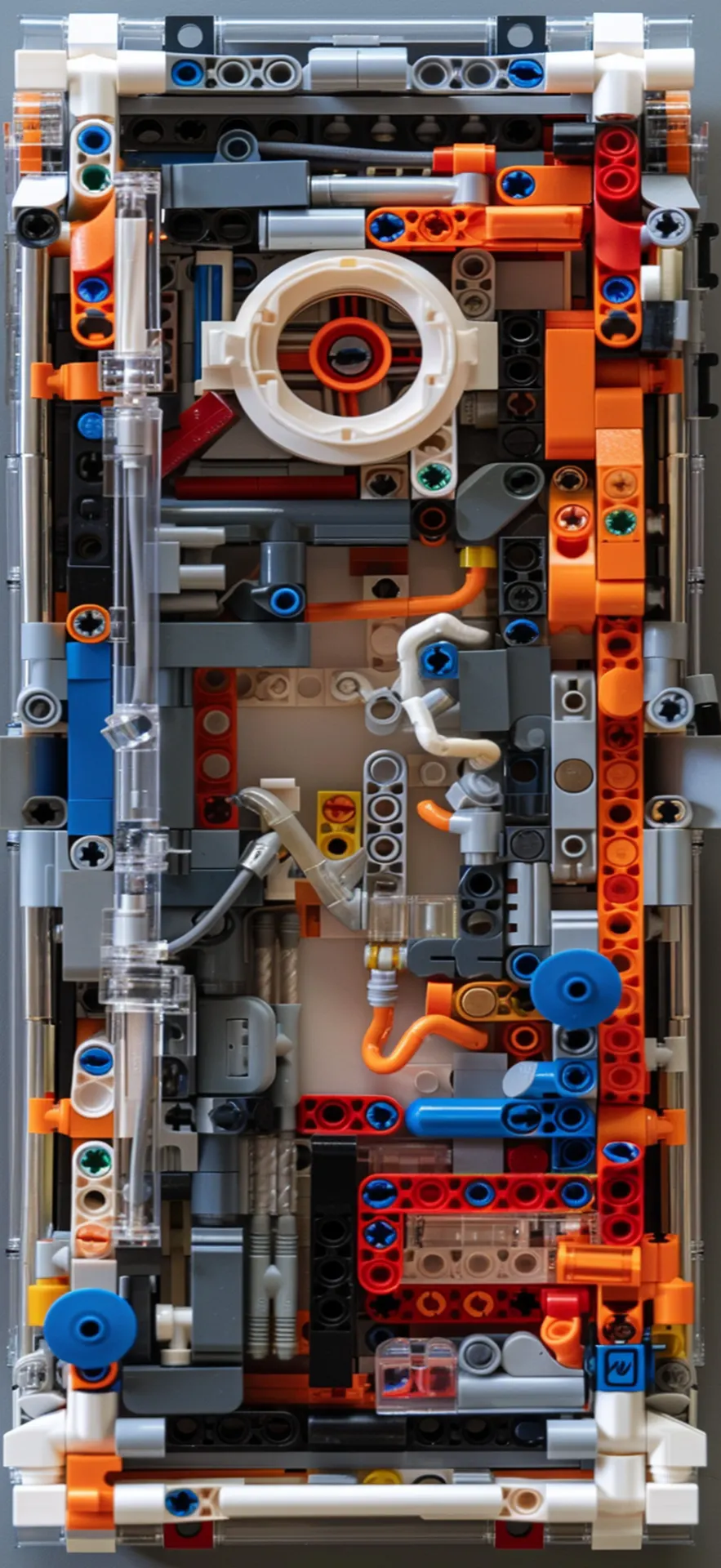 Colorful LEGO Mechanical Circuit Phone Wallpaper