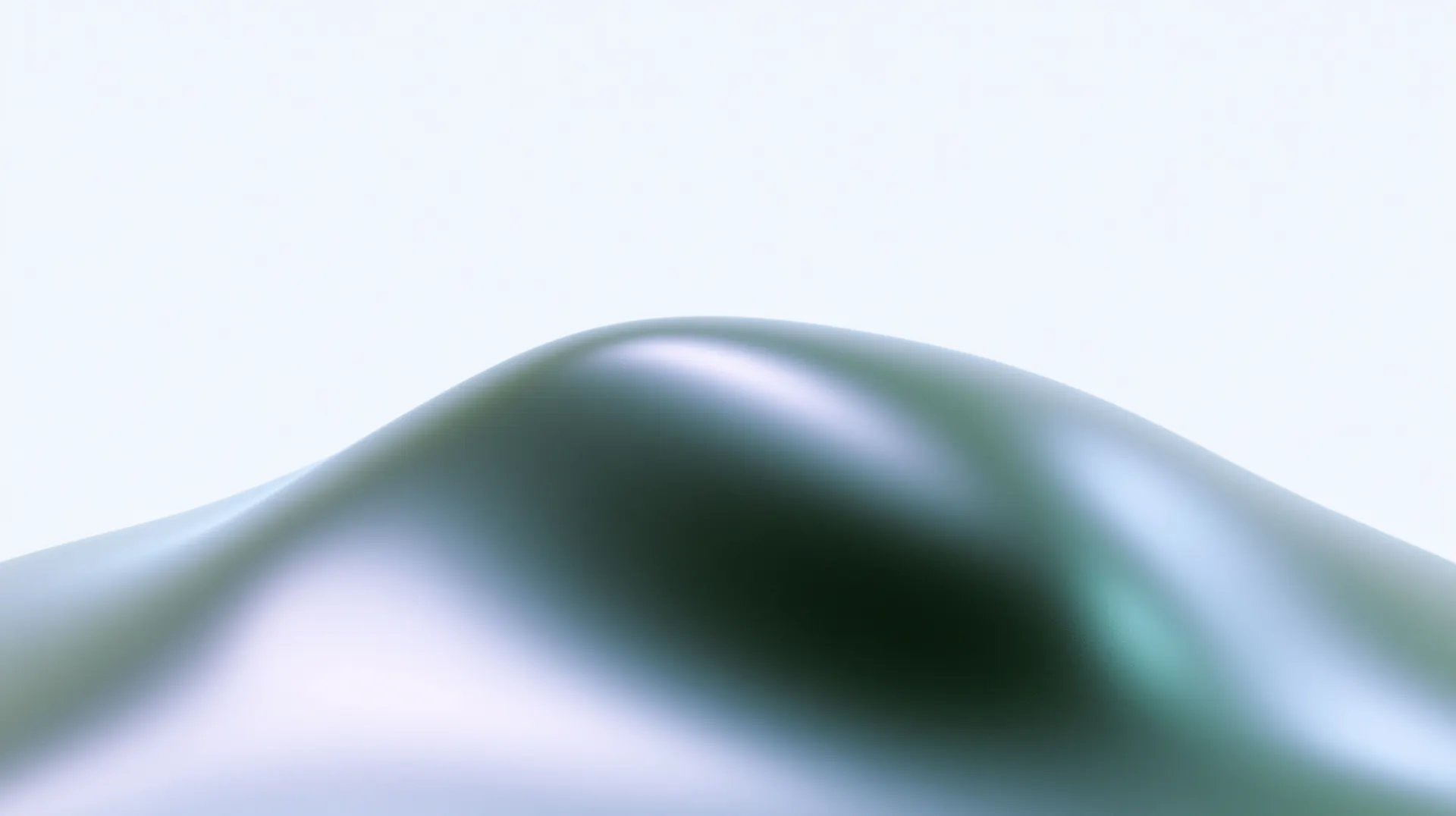 Soft Green Metallic Wave Minimalist Wallpaper