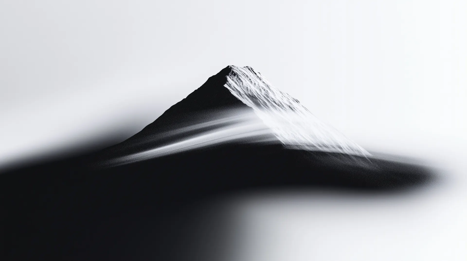 Black and White Sand Mountain Abstract Wallpaper