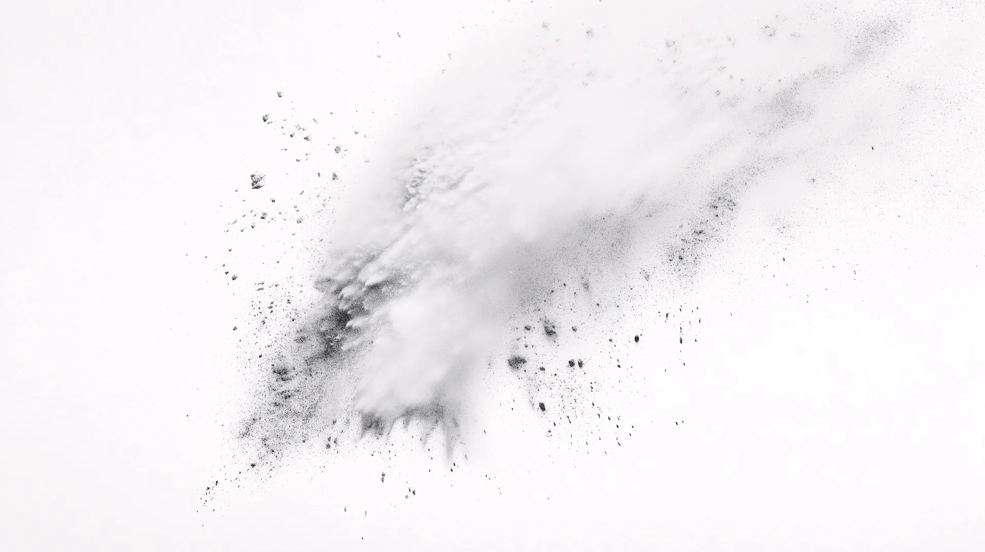 Black and White Particle Explosion Abstract Wallpaper