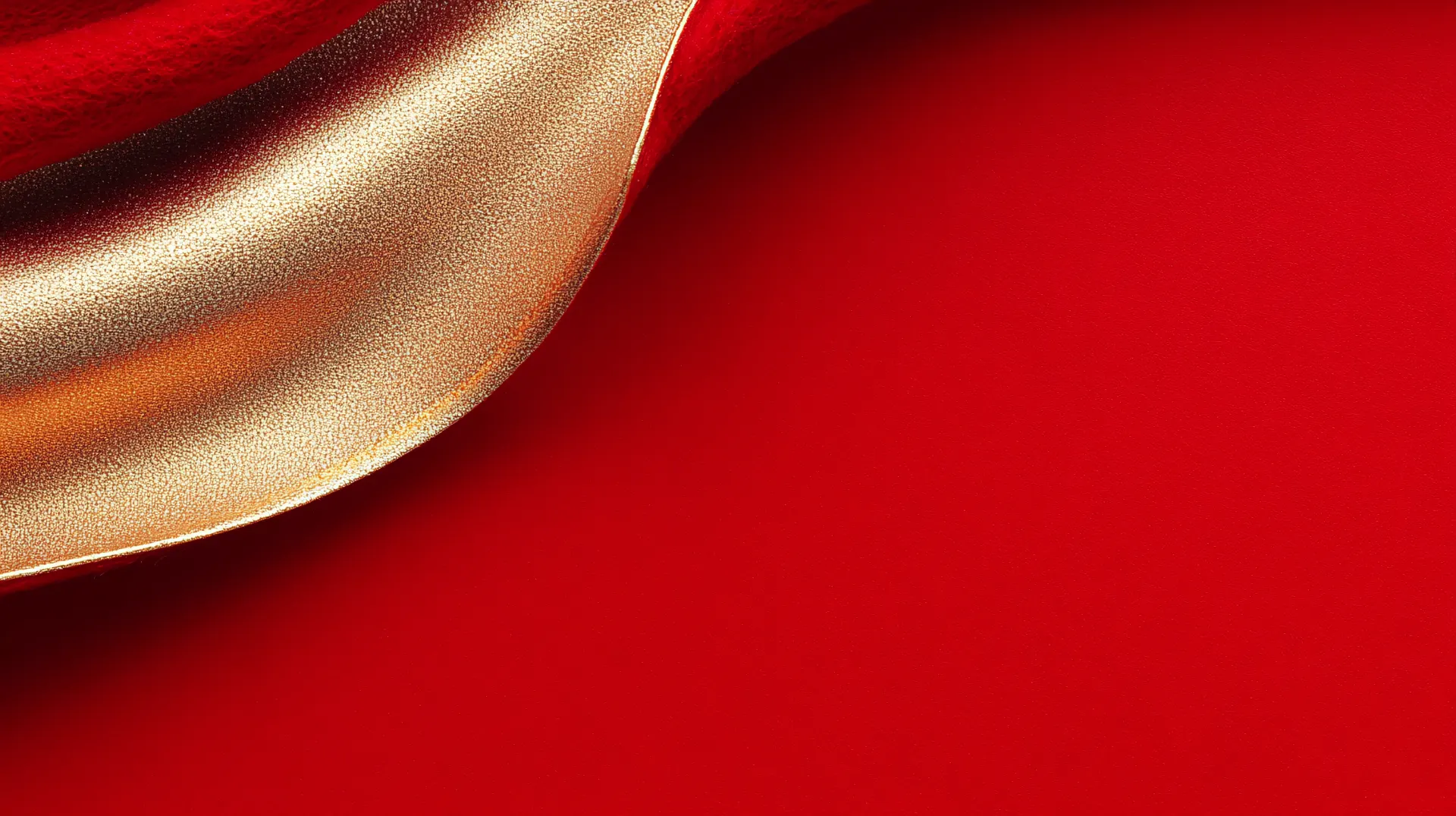 Luxurious Red and Gold Fabric Wallpaper