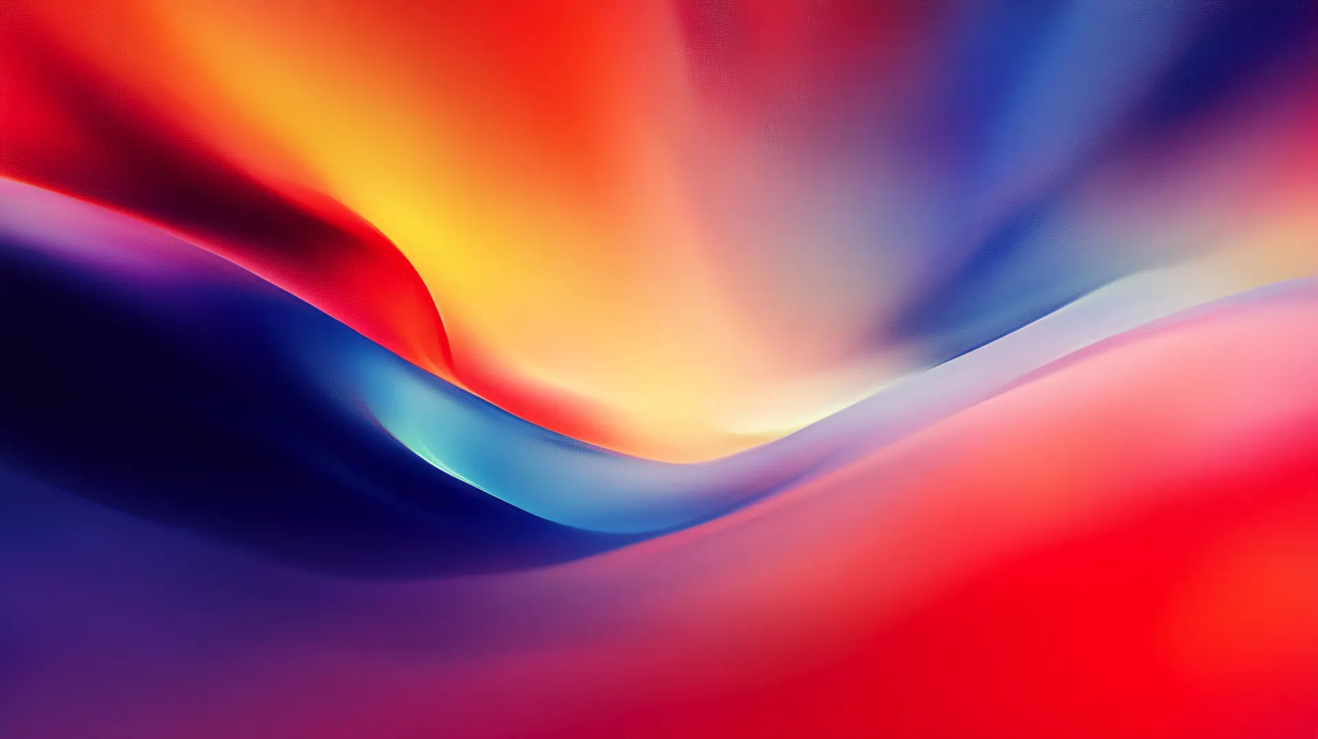 Vibrant Colorful Flowing Waves Abstract Wallpaper