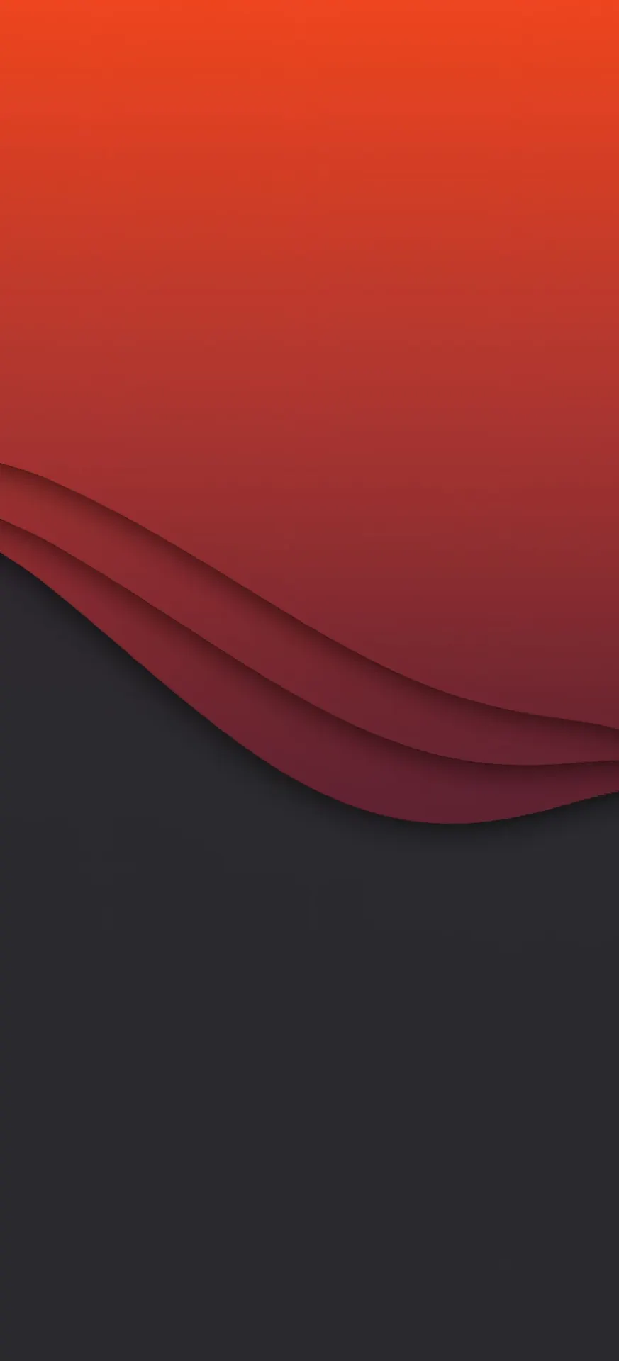 Red Gradient Layered Waves Wallpaper