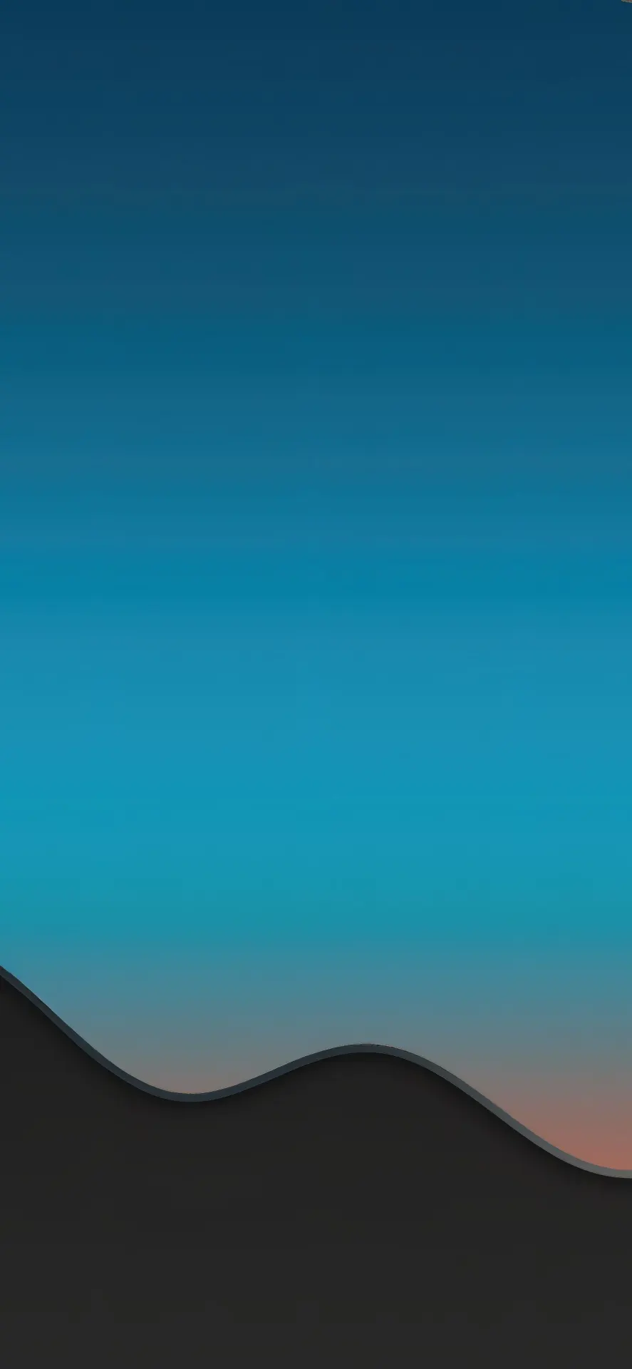 Blue Cyan Gradient Wave Wallpaper