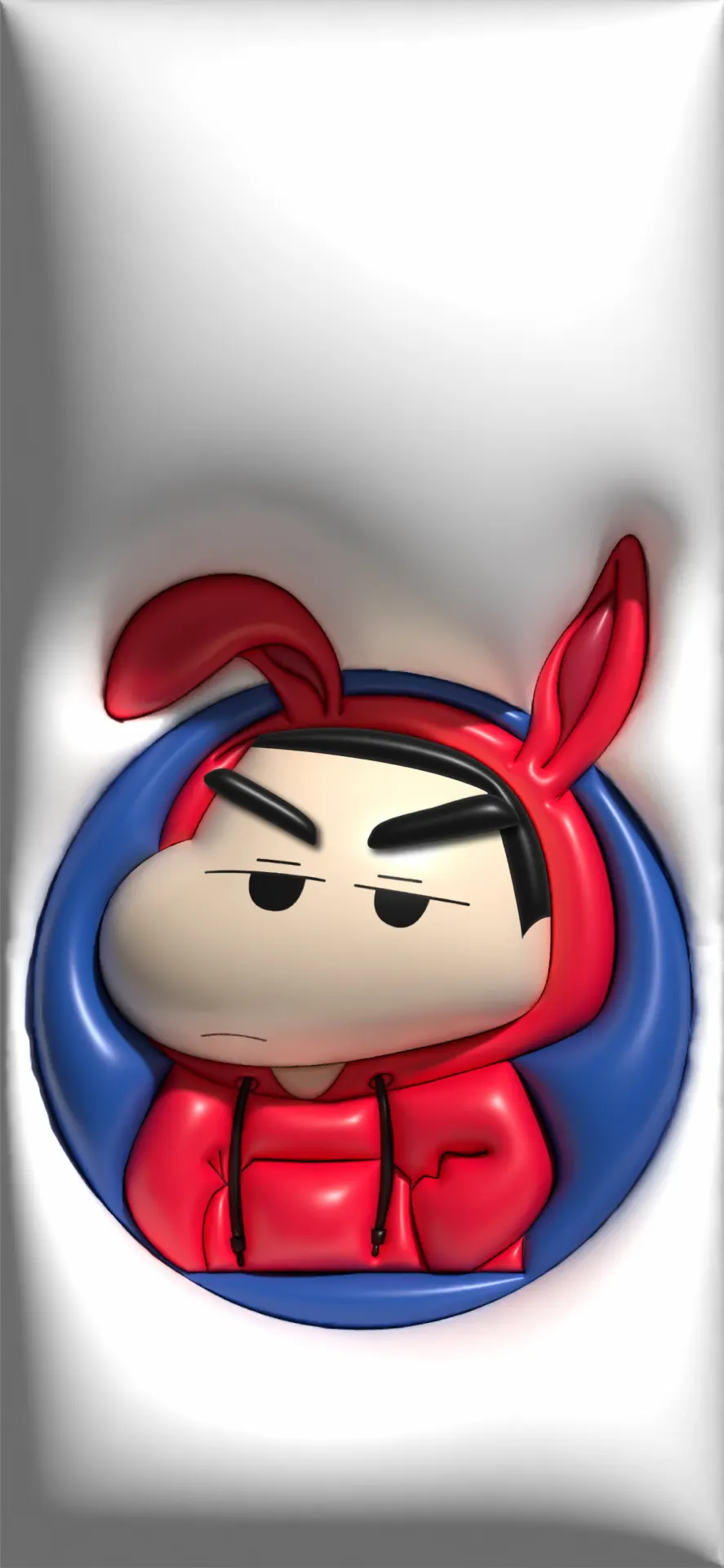 Crayon Shin-chan Red Hoodie Bunny Ears Wallpaper
