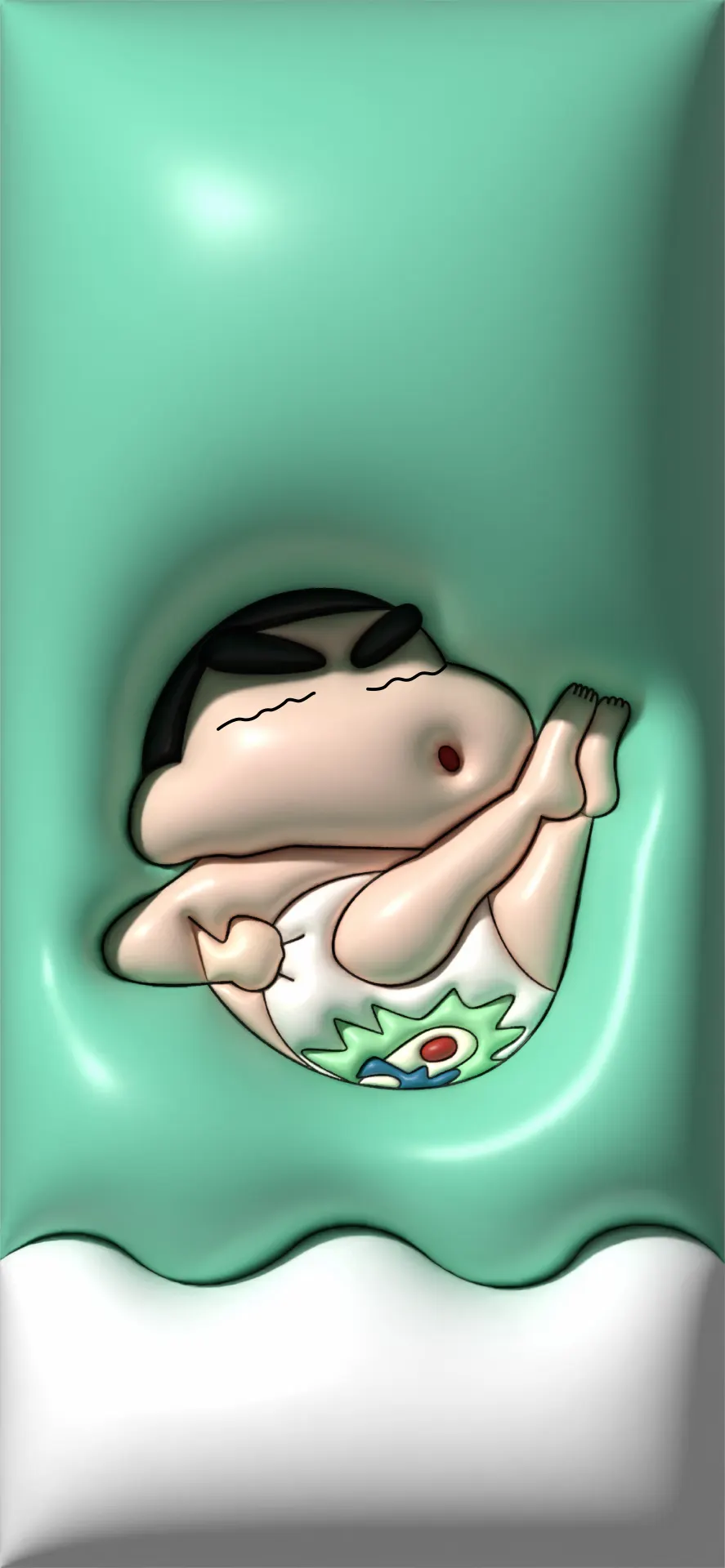 Crayon Shin-chan Sleeping Cozy Wallpaper