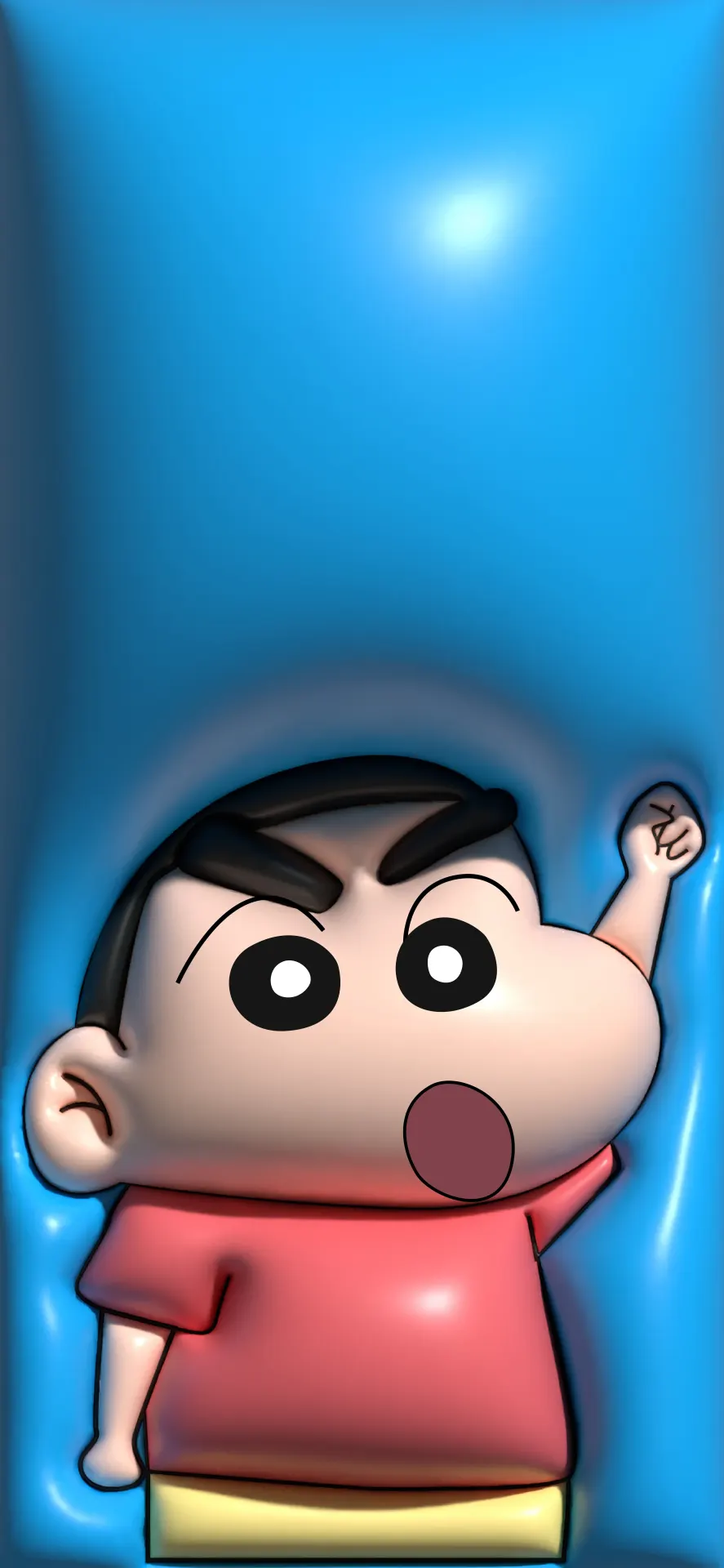 Crayon Shin-chan Cute Fist Pose Wallpaper