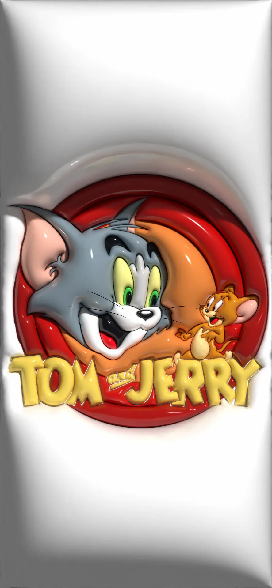 Tom and Jerry Laughing Together Wallpaper