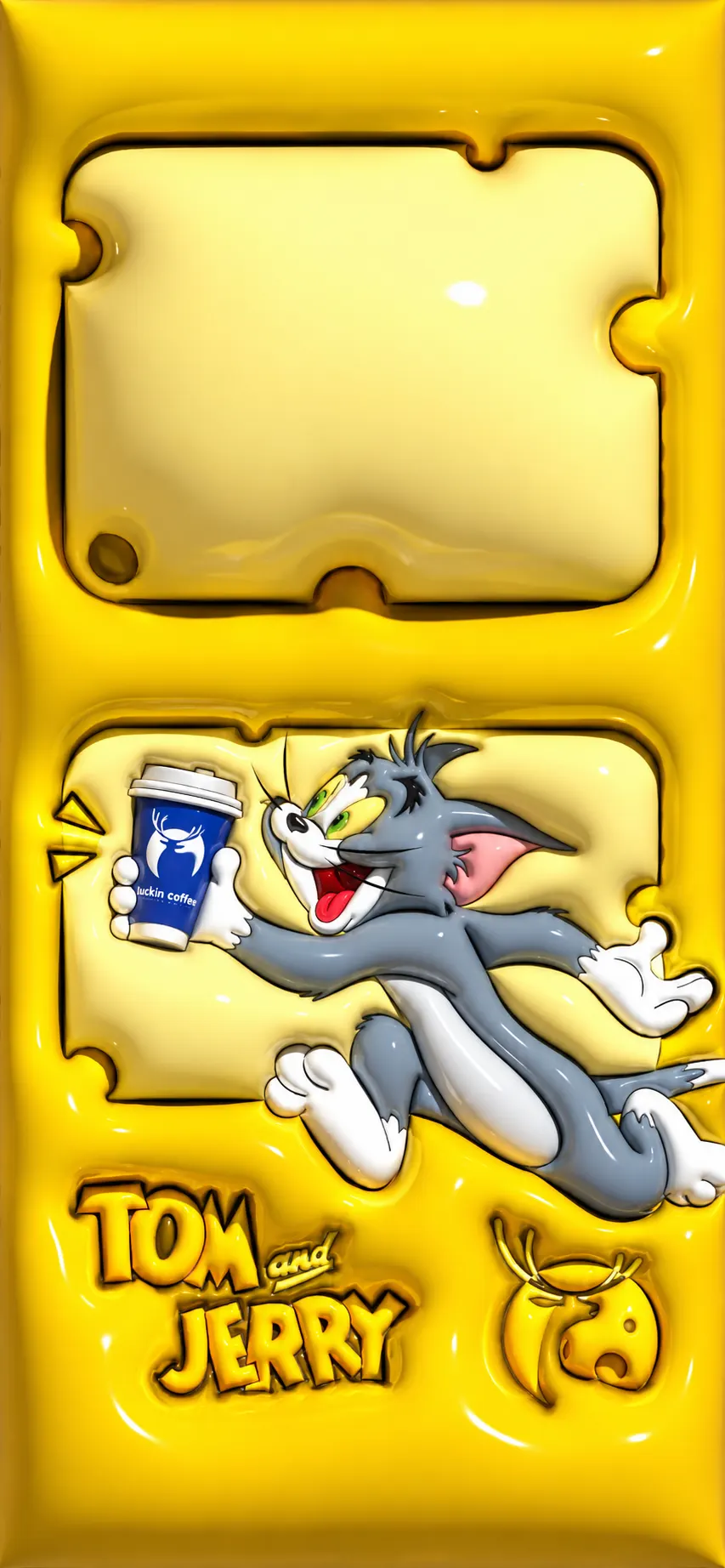 Tom Running with Luckin Coffee Wallpaper