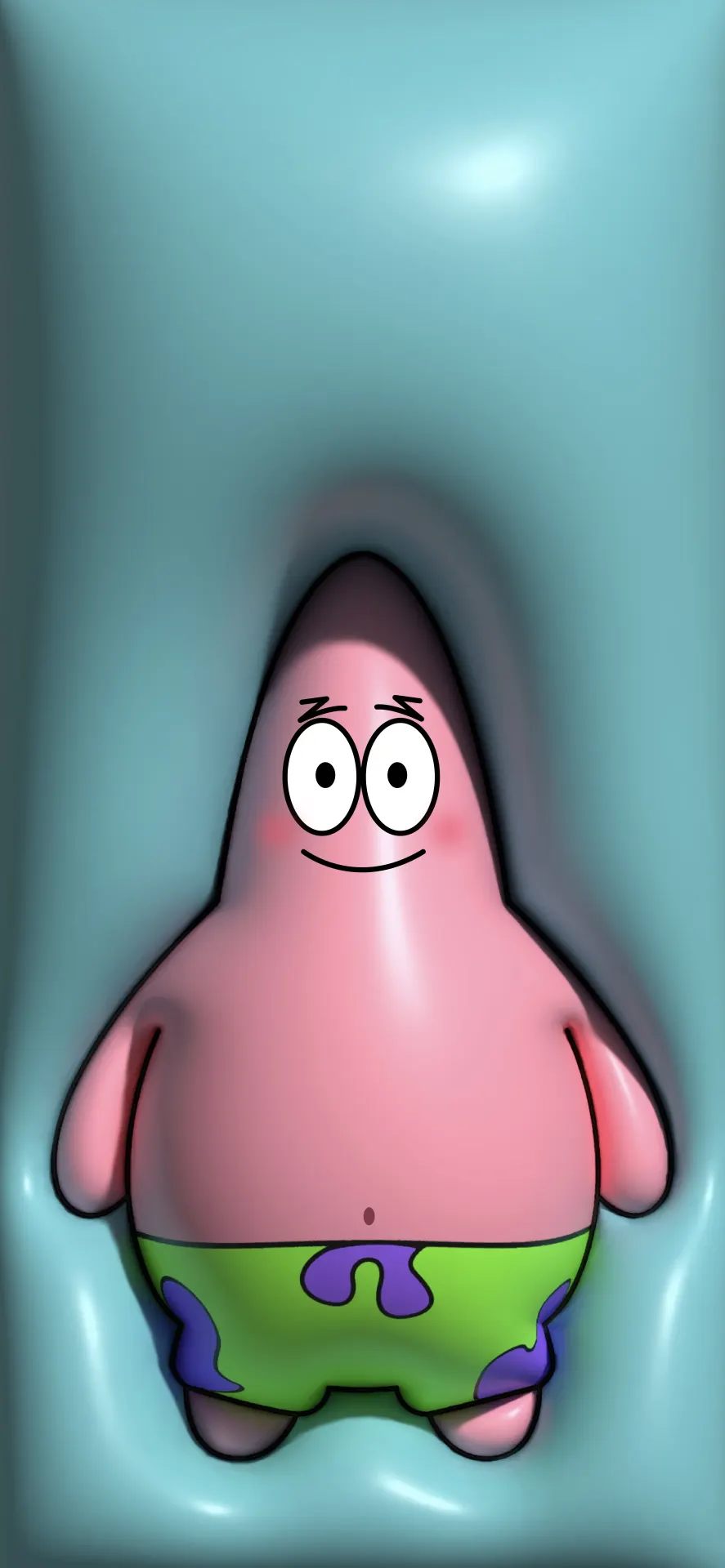 Patrick Star Smiling SpongeBob Cartoon Wallpaper