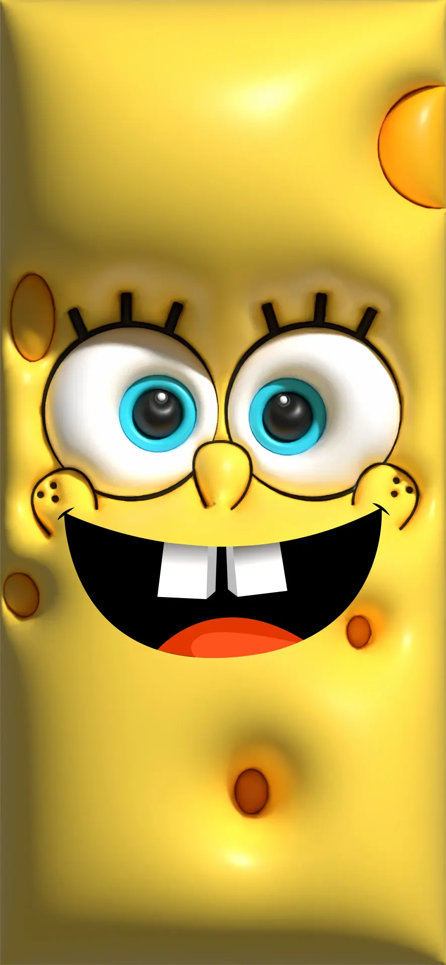Happy SpongeBob SquarePants Big Smile Cartoon Wallpaper