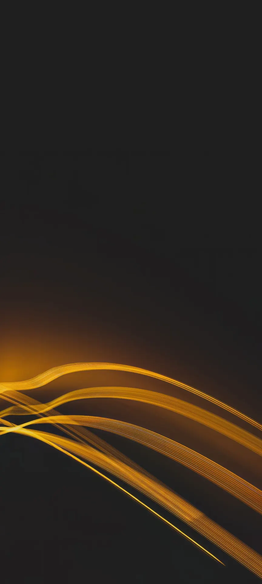 Golden Flowing Light Waves Wallpaper