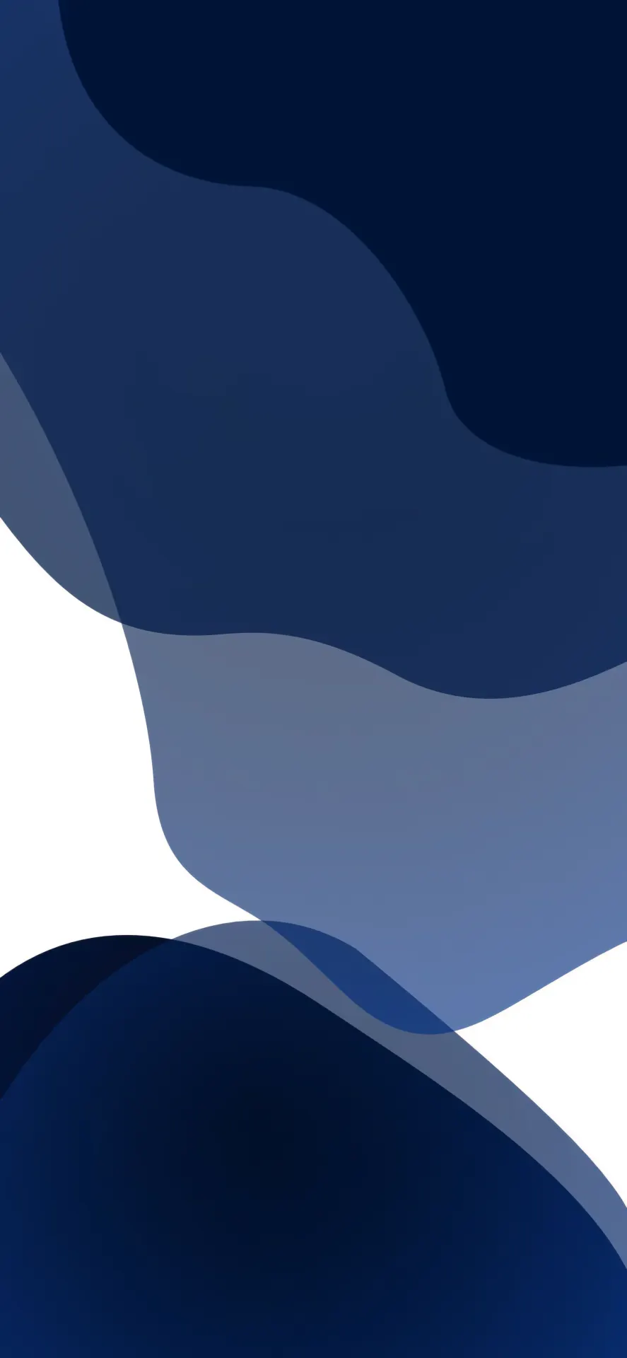 Navy Blue Abstract Waves Minimalist Aesthetic Wallpaper