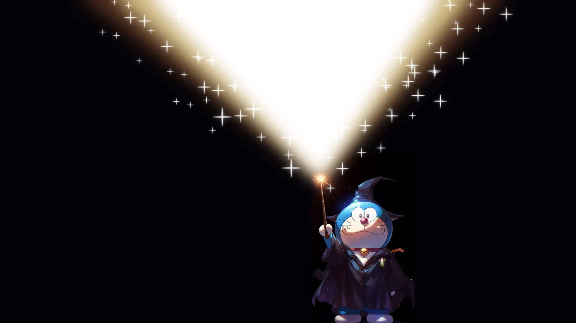 Magical Doraemon Star Wand Glow Wallpaper