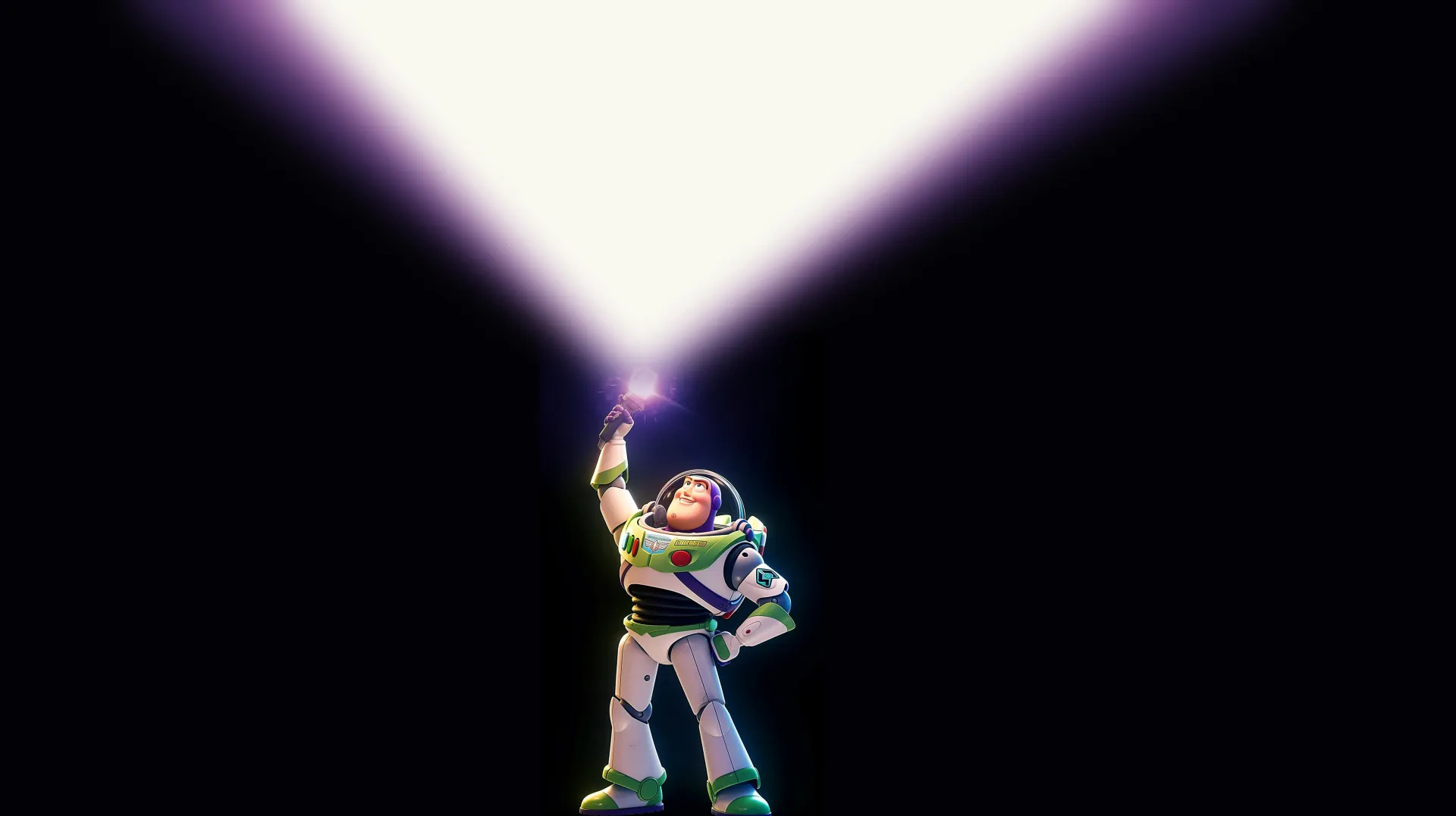 Buzz Lightyear Purple Beam Glow Wallpaper